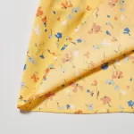 Uniqlo Viscose Flower Printed Sleeveless Dress Kids Yellow