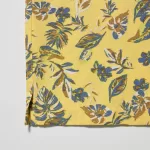 Uniqlo Viscose Printed Open Collar Short Sleeved Kids Shirts Yellow