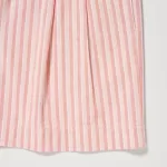 Uniqlo Women’s Cotton Linen Striped Shorts Light Orange