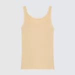 Uniqlo Women’s Cotton Ribbed Lace Sleeveless Vest Yellow