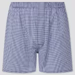 Uniqlo Woven Checked Boxer Underwear (2021 Season) Men’s Navy Blue