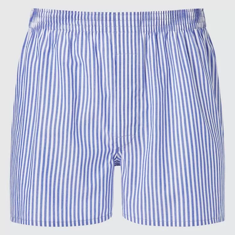 Uniqlo Woven London Striped Boxer Men’s Underwear Blue Uniqlo Woven London Striped Boxer Men’s Underwear Blue