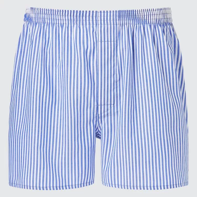 Uniqlo Woven Striped Boxer Men’s Underwear Blue Uniqlo Woven Striped Boxer Men’s Underwear Blue